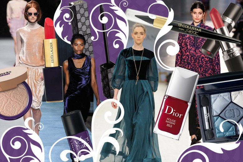 Trucco abbinato agli abiti di velluto e broccato: i mix beauty&fashion per l’autunno-inverno 2014