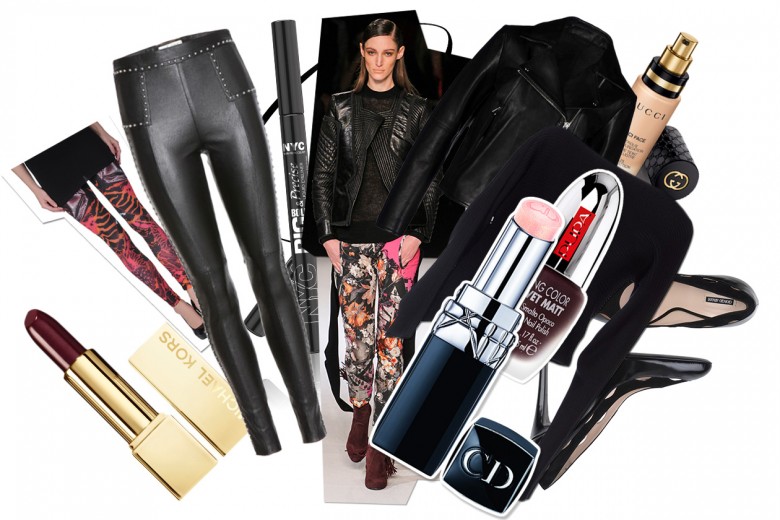 Trucco punk chic e chiodo: il look proposto da Grazia.IT