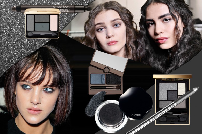 Trucco grigio e nero: lo smokey eyes si tinge di nuance dark per l’A/I 2014-15