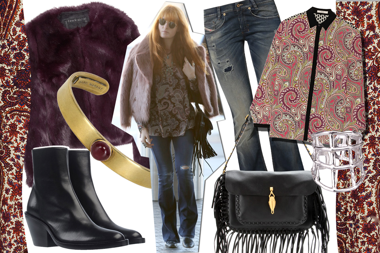 Il look hippie-urban di Florence