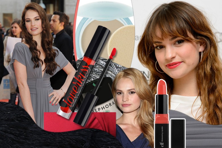 Lily James: i migliori beauty look dal trucco naturale al rossetto rosso