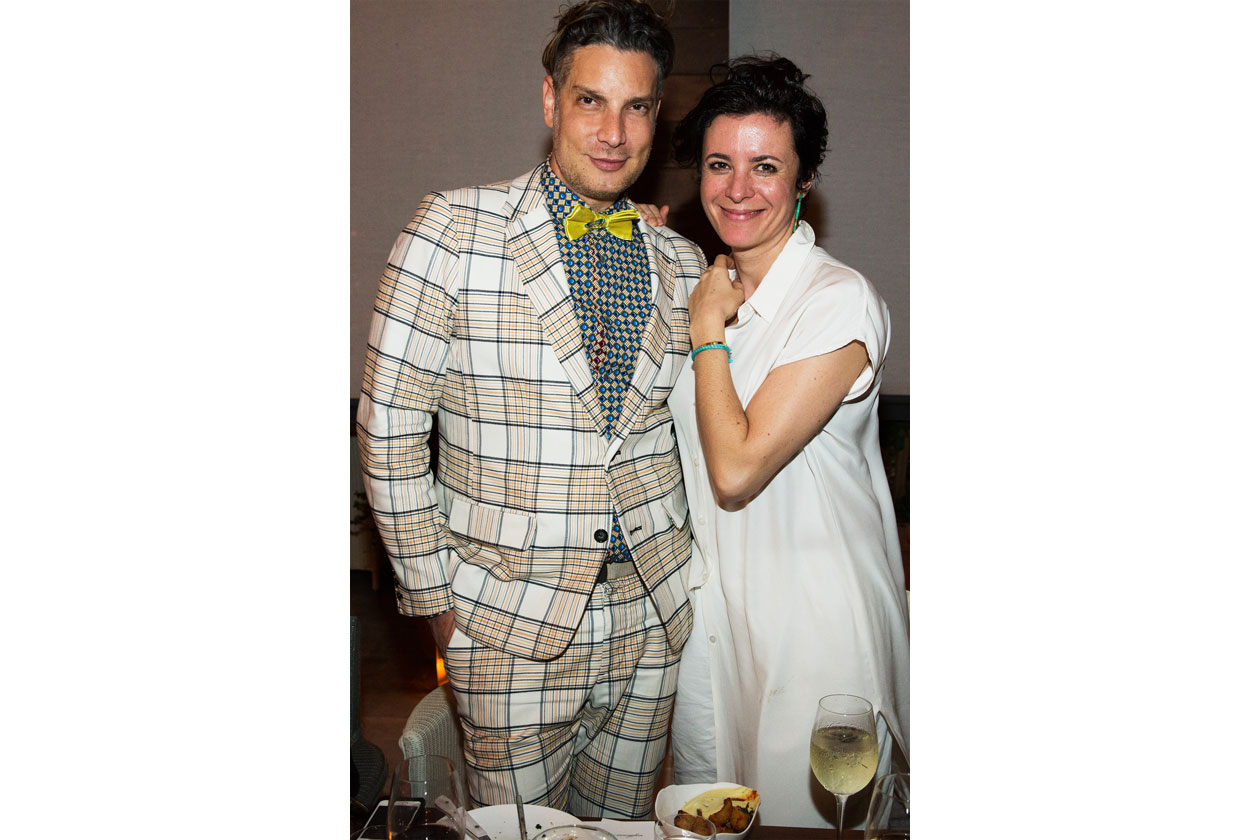 A24 Cameron Silver in Thom Browne and Garance Dore