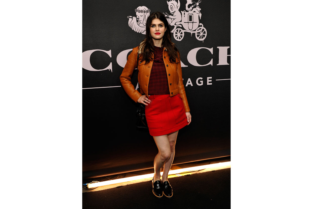 Coach Backstage Alexandra Daddario