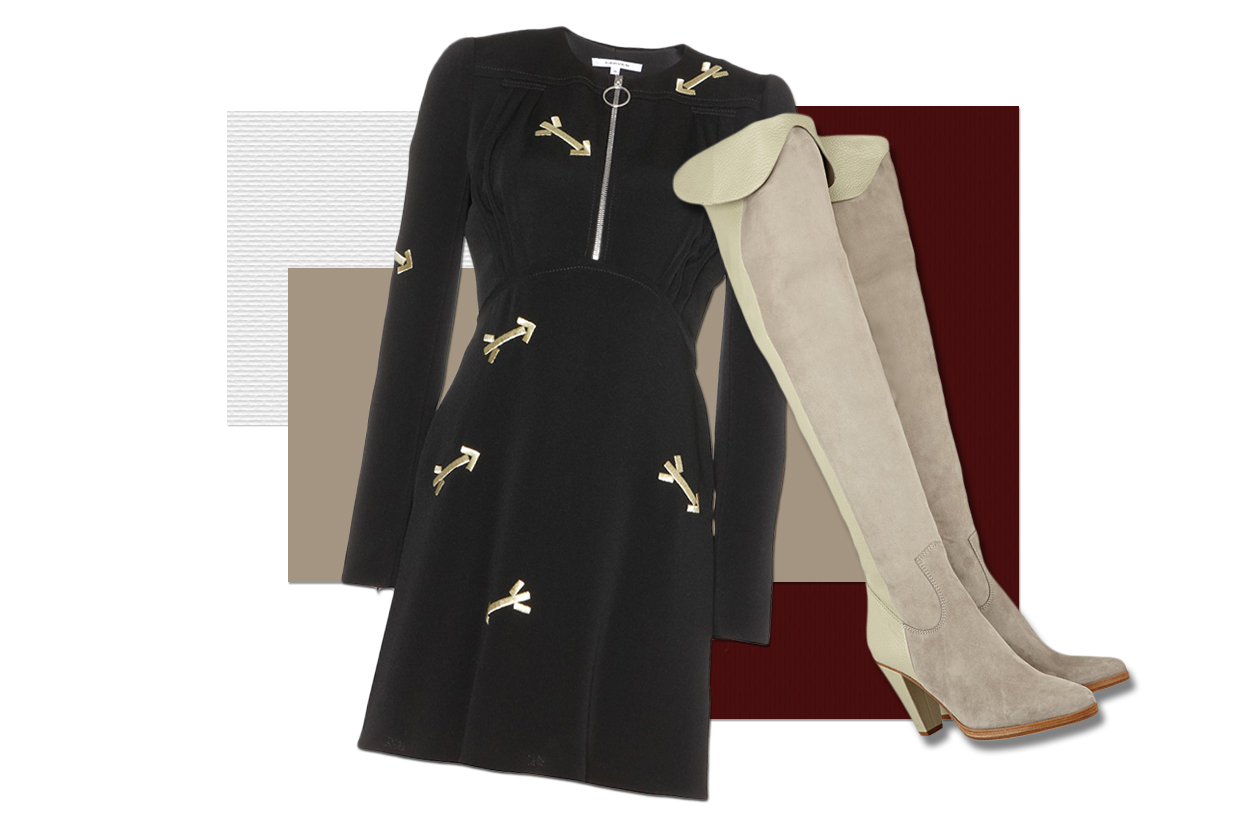 DRESS CARVEN & BOOTS CHLOÉ