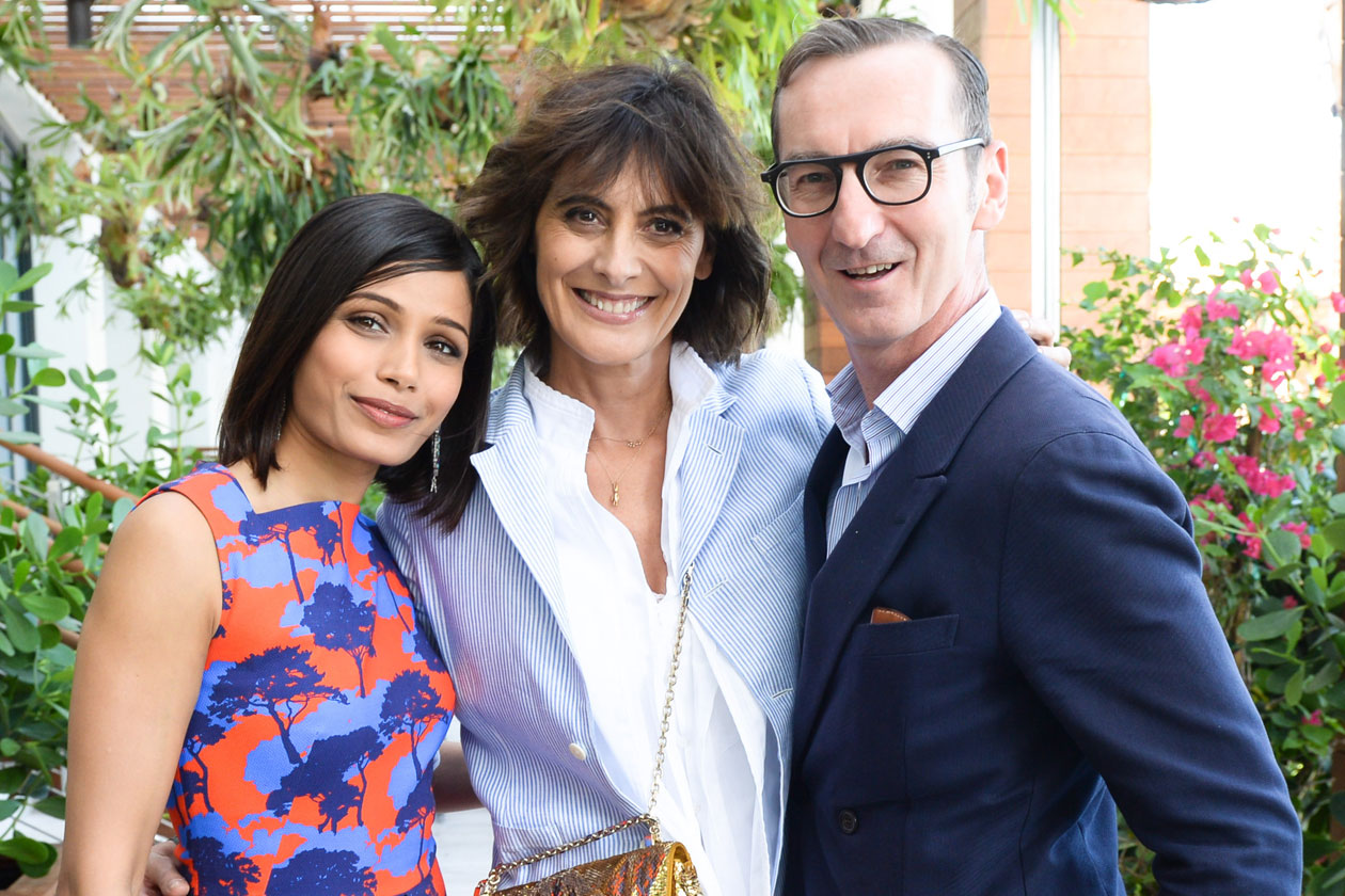 Freida Pinto, Ines de la Fressange, Bruno Frisoni