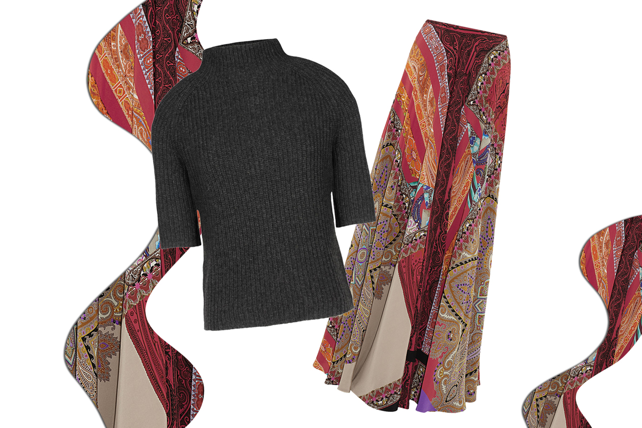 SKIRT ETRO & JUMPER THEORY