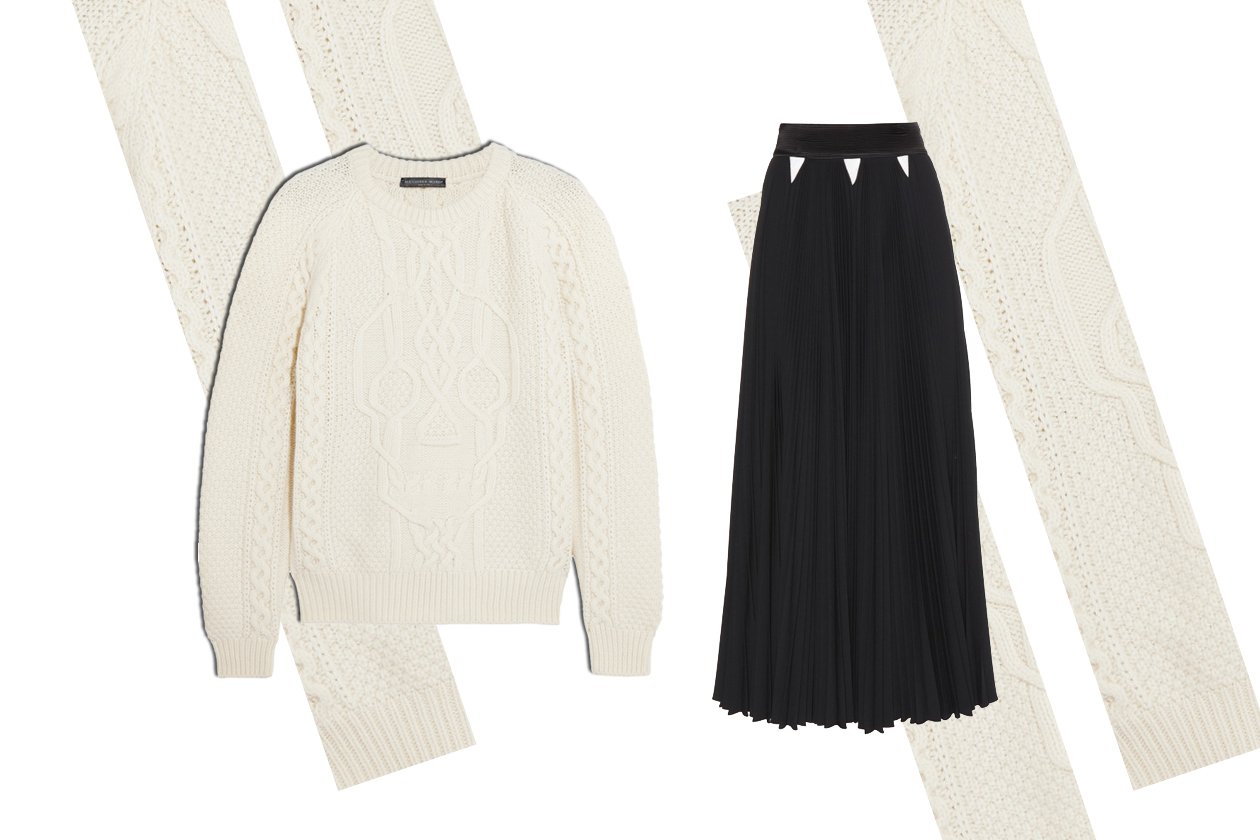 SKIRT GIVENCHY & JUMPER ALEXANDER MCQUEEN