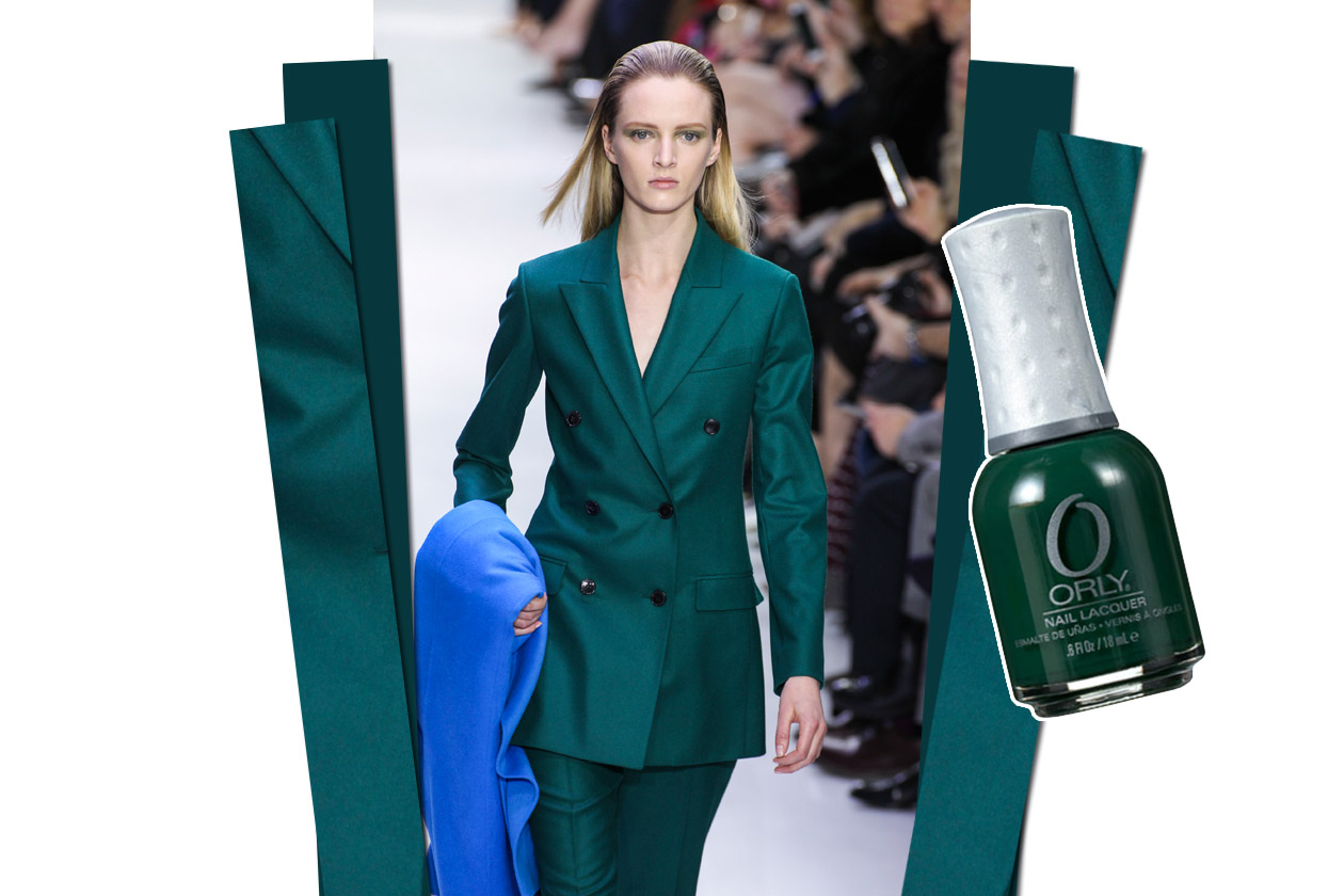 TRUCCO VERDE SMERALDO E FOGLIA: Total look