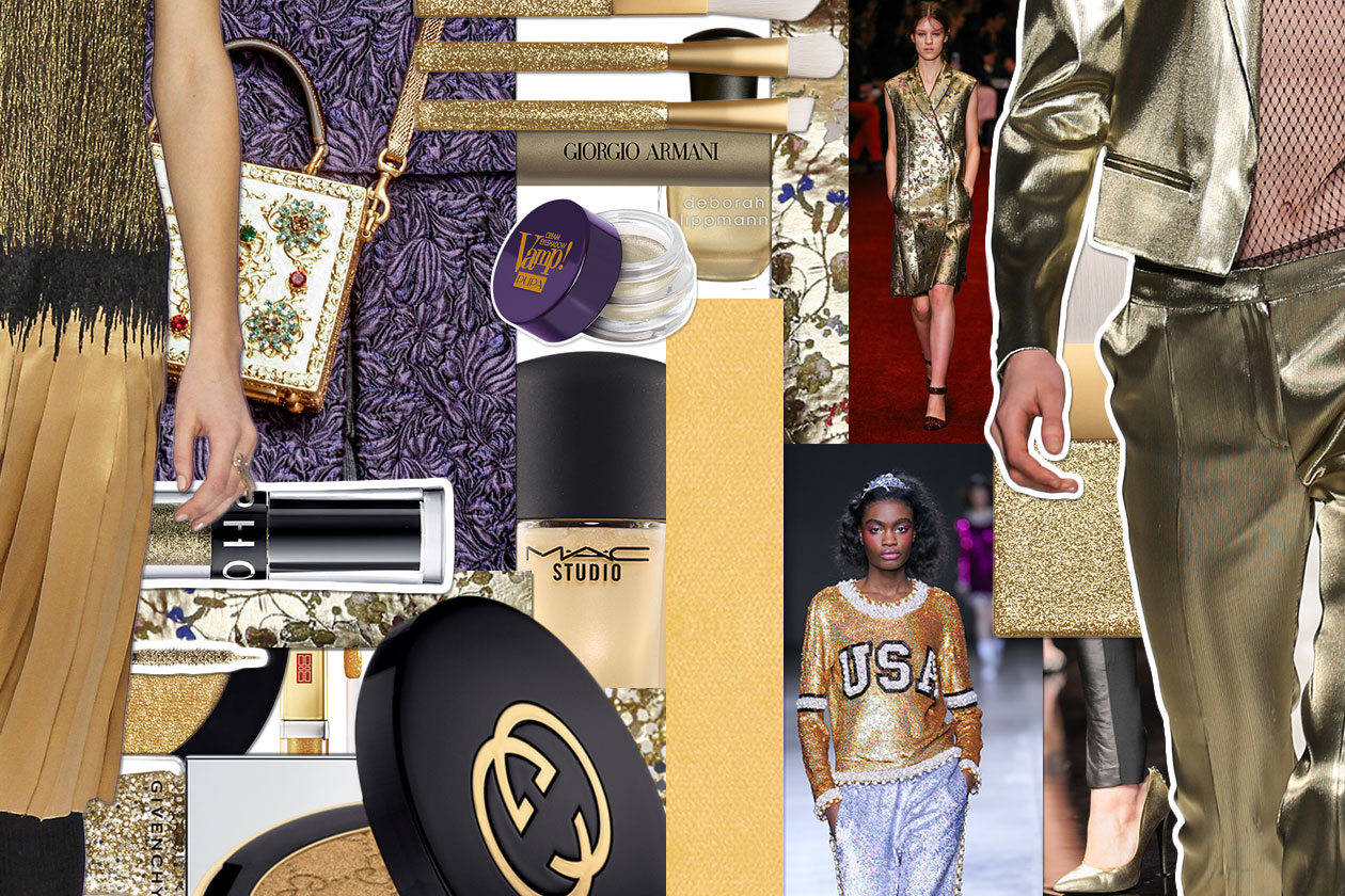 Trucco oro: gli abbinamenti beauty & fashion di Grazia.IT