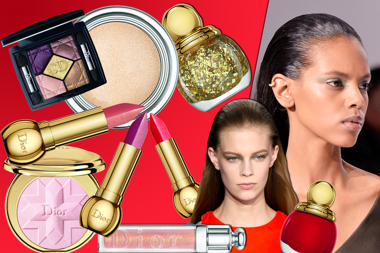 Il beauty look dorato con la collezione natalizia Golden Shock di Dior