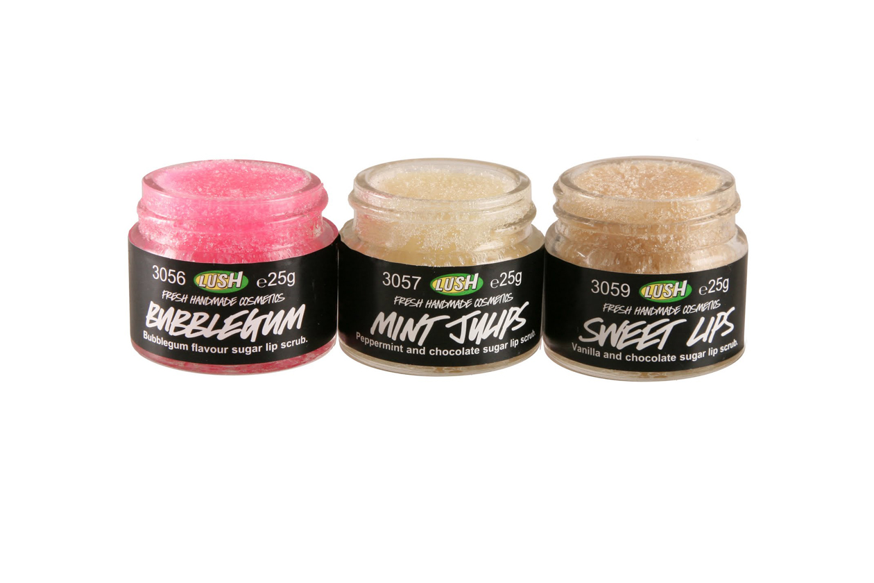 lush lip scrubs, sugar lips, mint julip,sweet lips, bubblegum