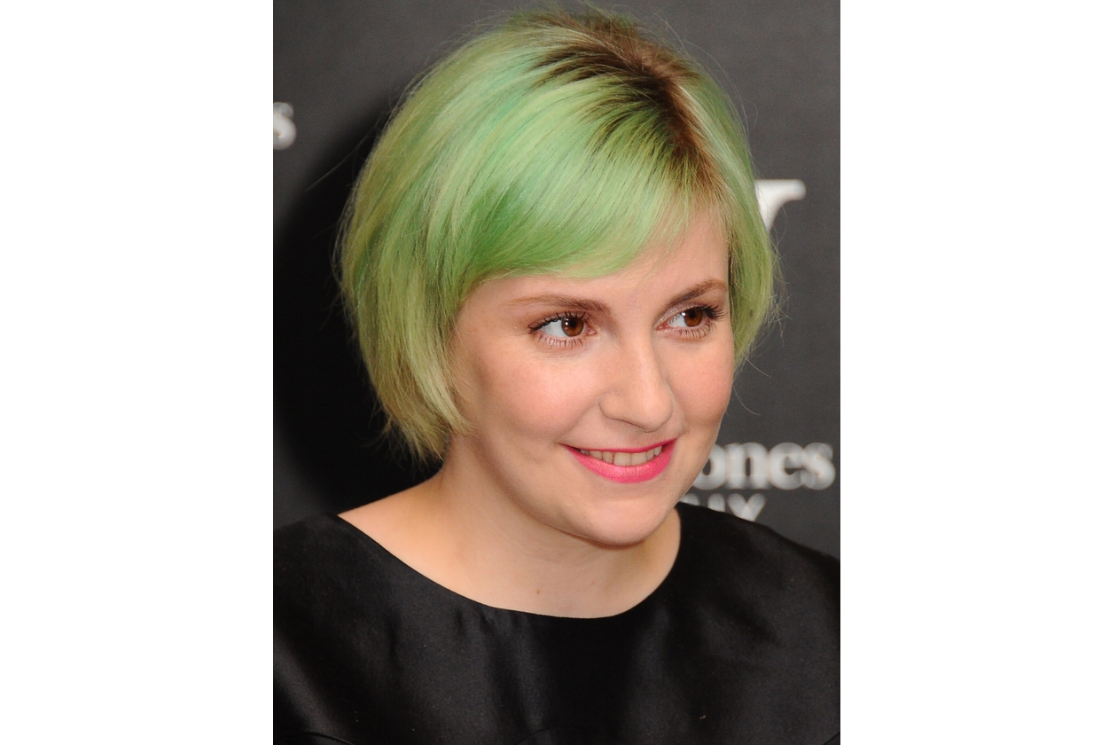 Capelli verdi delle star: Lena Dunham