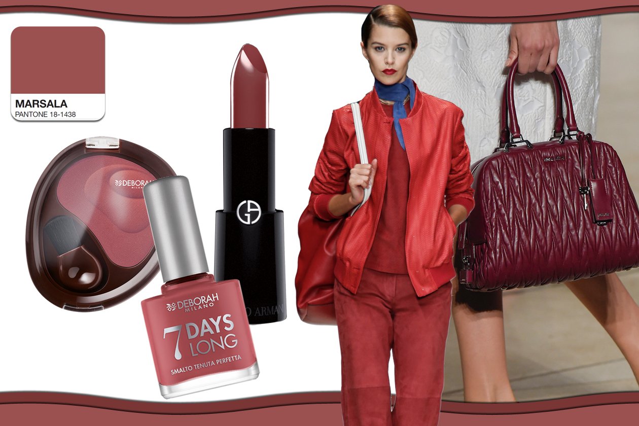 Colori Pantone primavera/estate 2015 beauty&fashion: Marsala