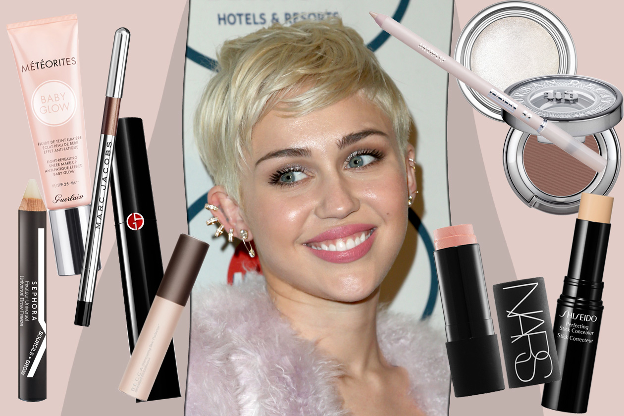 Miley Cyrus get the glowy make up look