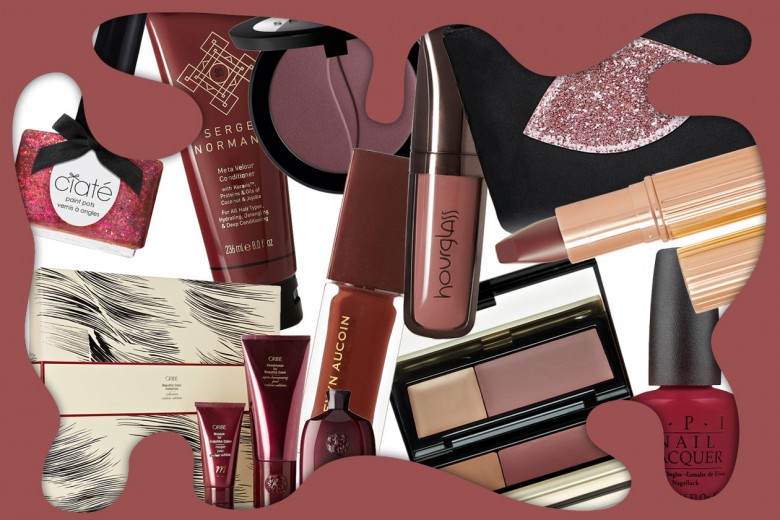 Trucco Marsala: rossetti, blush, ombretti e smalti nella tinta Pantone 2015