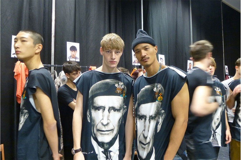 Vivienne Westwood Uomo A/I 2015-16: il backstage beauty &hair
