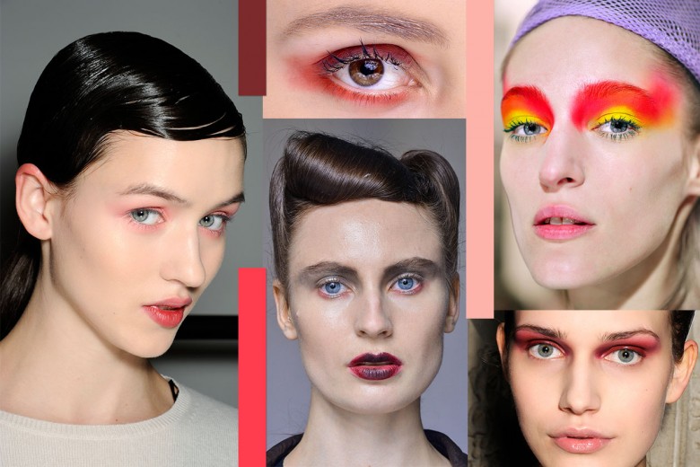 Trucco occhi smokey eyes rosso A/I 2015: tutte le sfumature in red per lo sguardo