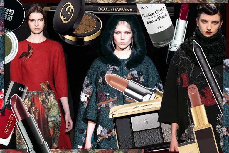 Trucco nude, rossetto rosso, smokey eyes e abiti nei colori del bosco: gli abbinamenti di Grazia.IT