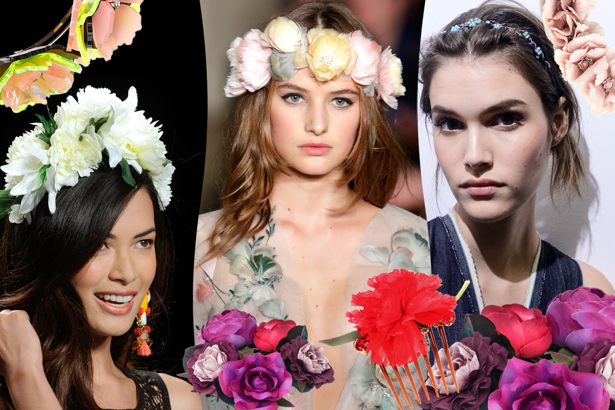 Capelli: gli accessori con i fiori per la Primavera/Estate 2015