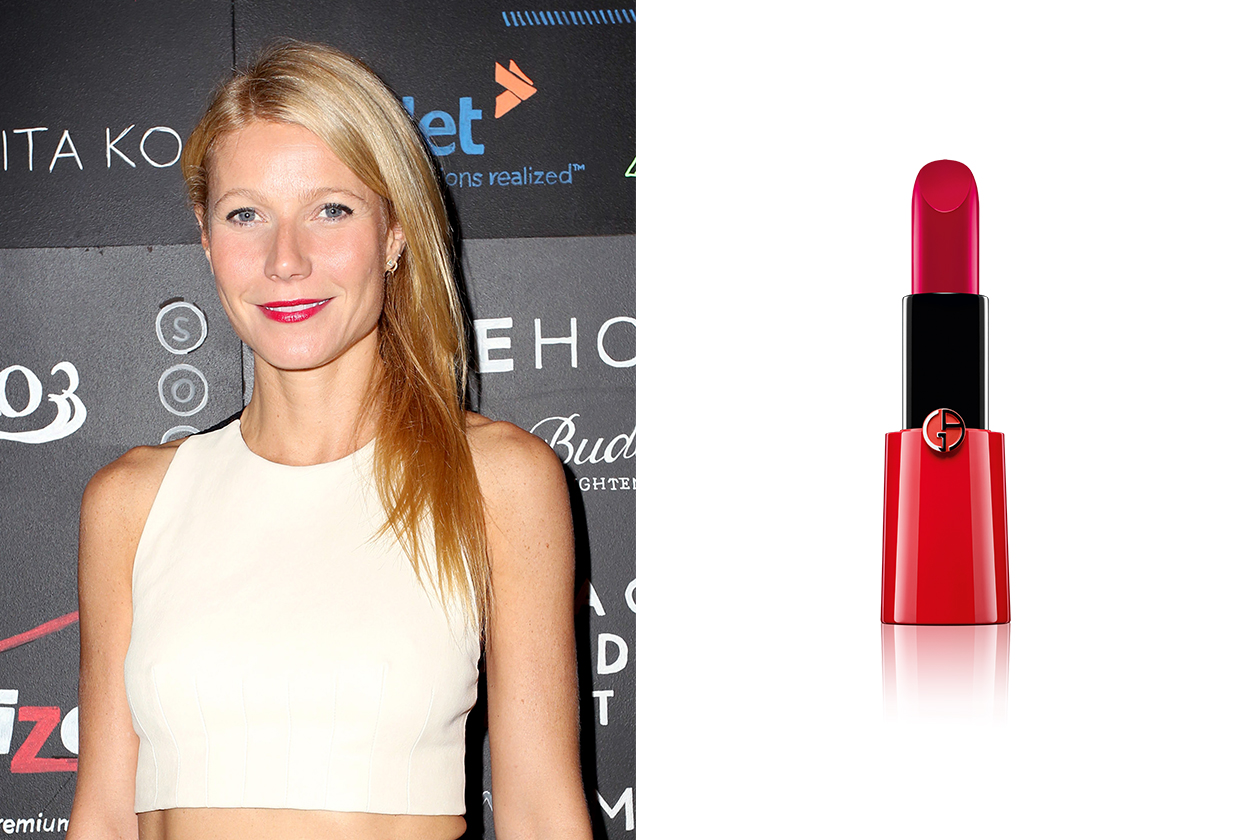 Labbra sottili: rossetto rosso come Gwyneth Paltrow