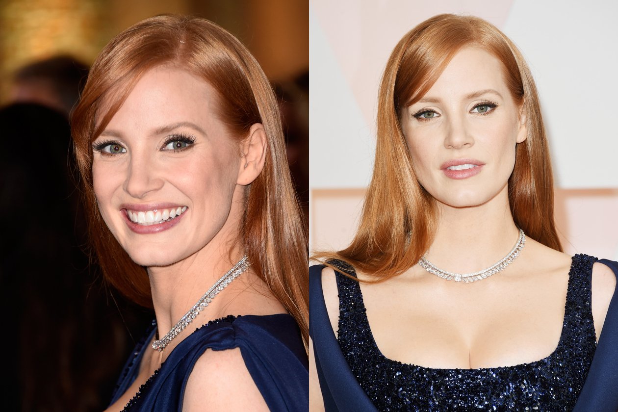 Oscar 2015 Migliori capelli lisci: Jessica Chastain