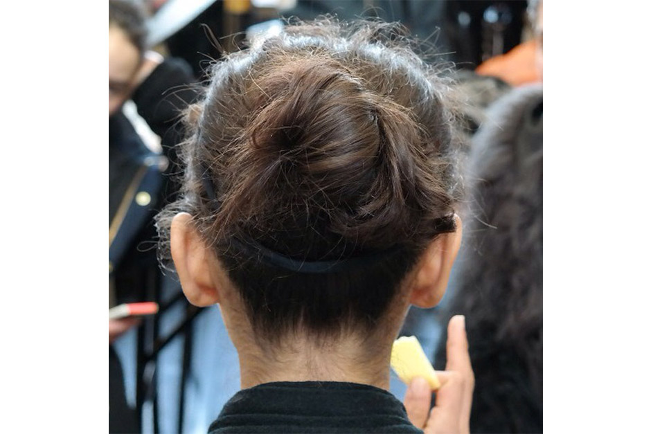 Trend capelli AI 15-16 dalla LFW: messy chignon