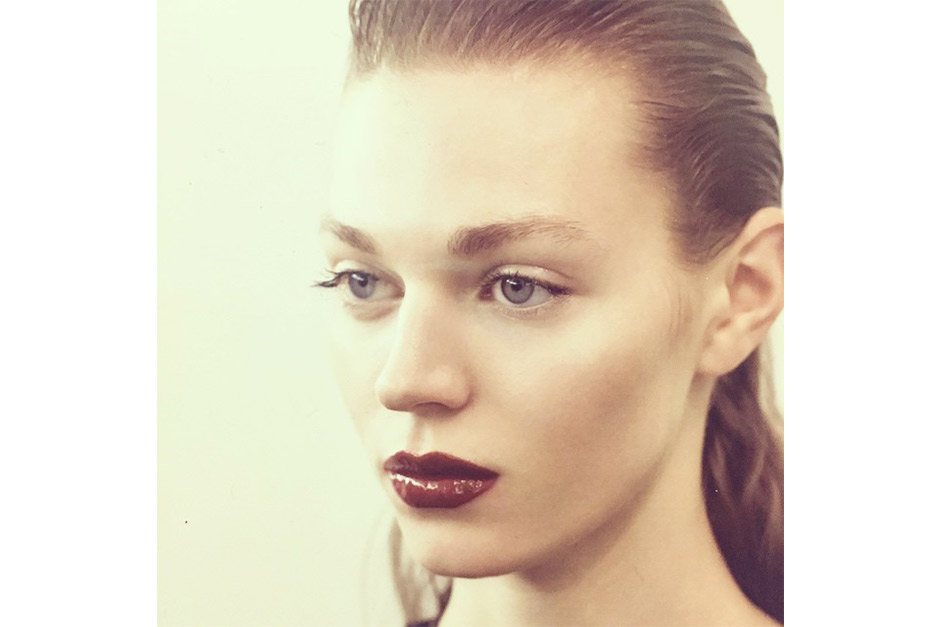 Trend make up AI 15-16 dalla LFW: dark lips