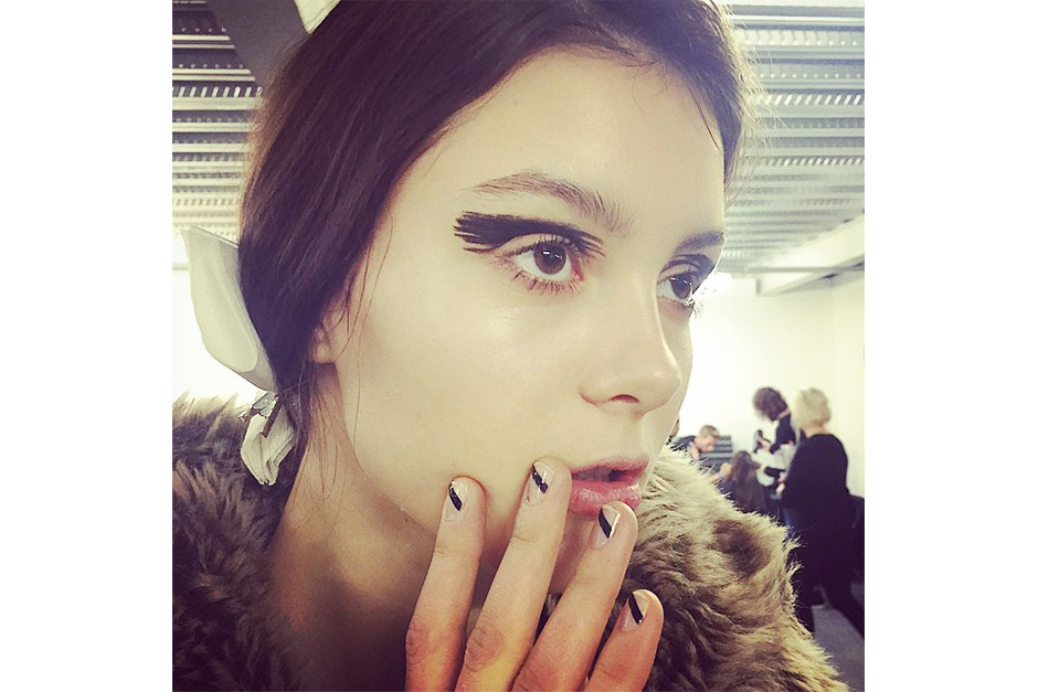 Trend make up AI 15-16 dalla LFW: graphic make up & nails