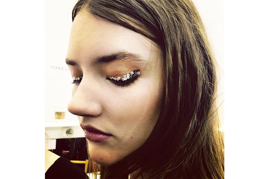 Trend make up AI 15-16 dalla LFW: sequins