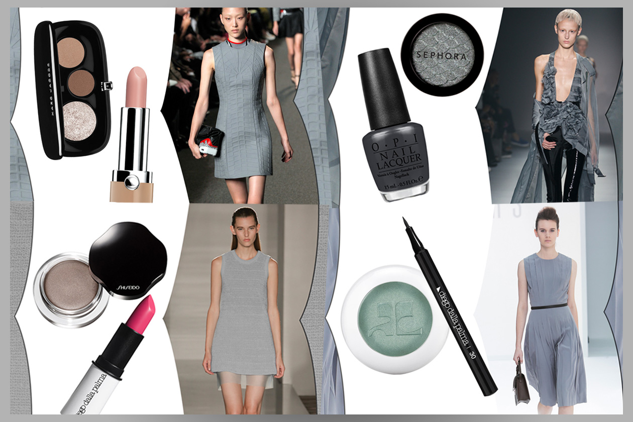 Trucco grigio: gli abbinamenti beauty & fashion proposti da Grazia.IT