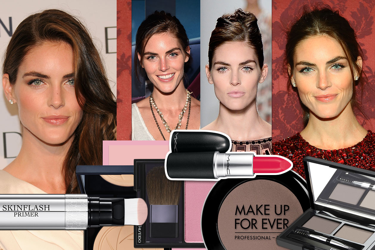 Hilary Rhoda beauty look: trucco naturale con pelle di pesca e labbra luminose