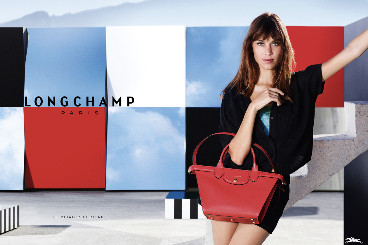 Alexa Chung musa della PE 2015 di Longchamp