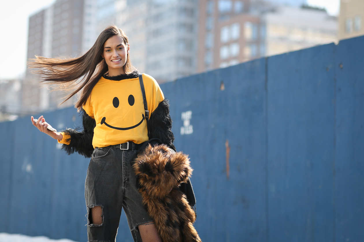 New York fashion week on the street