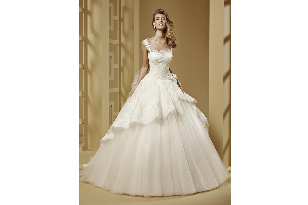 nicole spose ROAB15849IVPK Romance moda sposa 2015 608