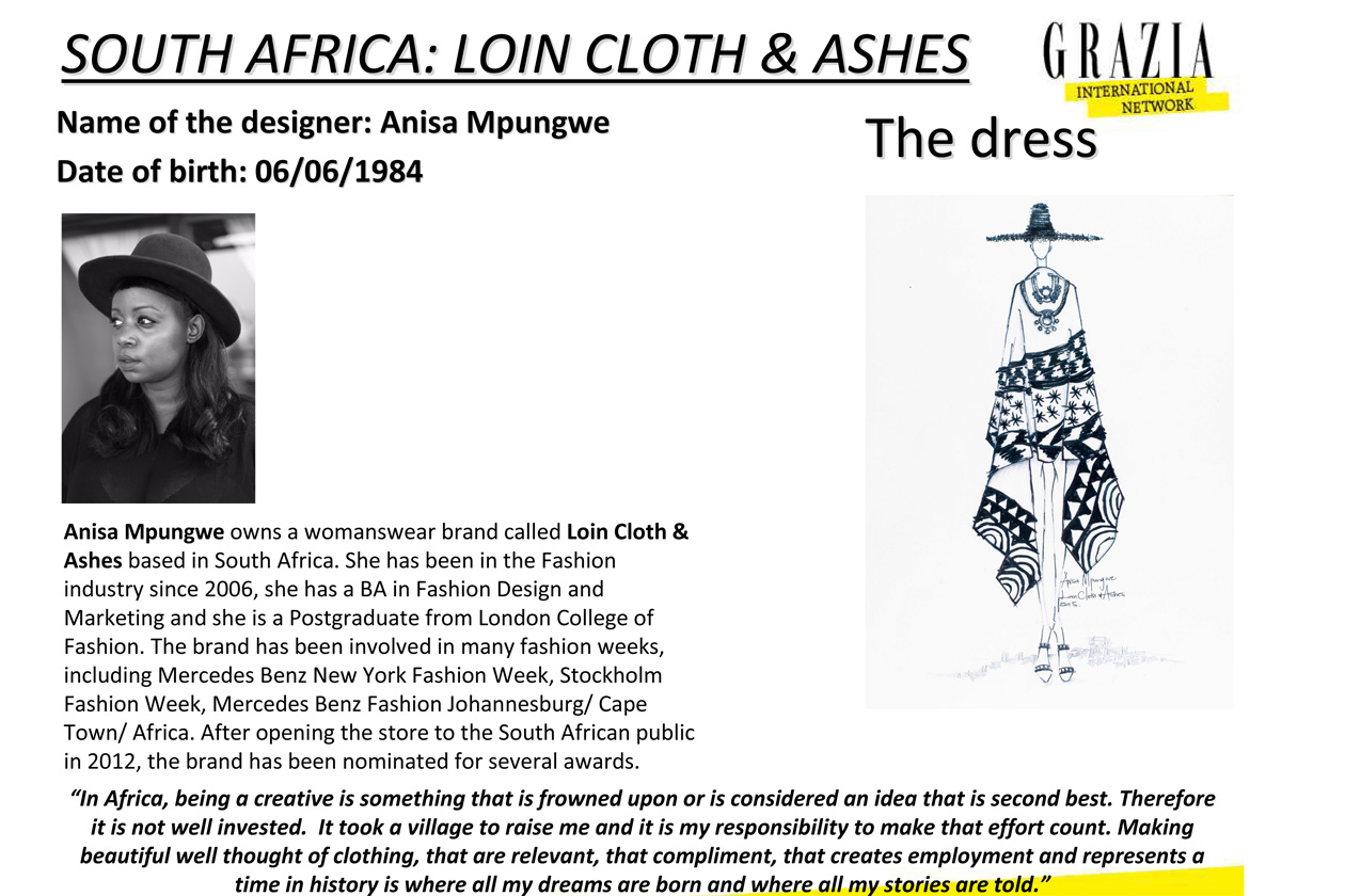 sudafrica: loin cloth&ashes