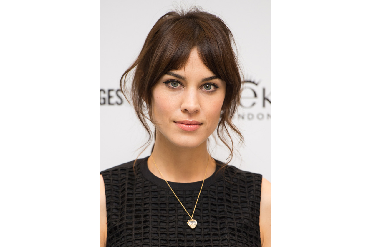 Alexa Chung capelli: raccolto morbido