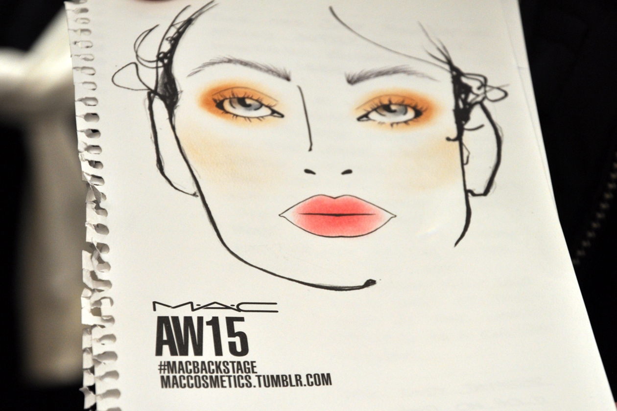 BACKSTAGE EMILIO PUCCI A/I 2015-16: LA FACE CHART