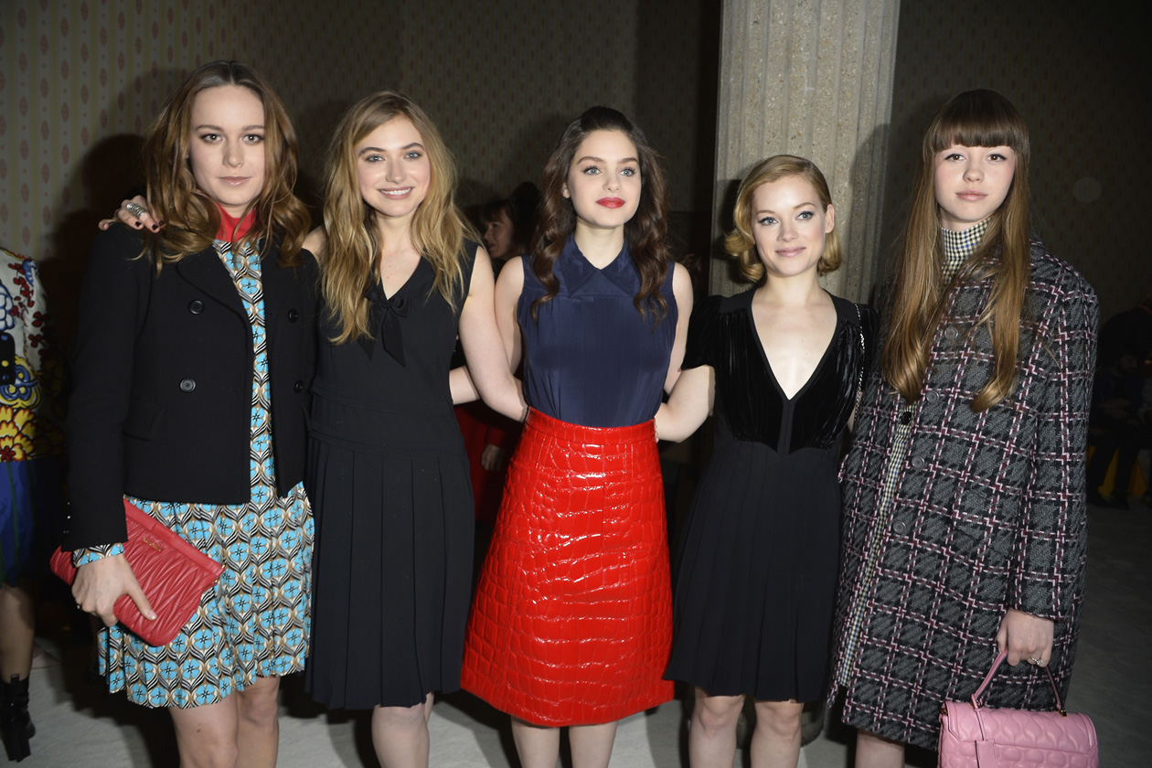 Brie Larson, Imogen Poots, Odeya Rush, Jane Levy and Mia Goth miu miu