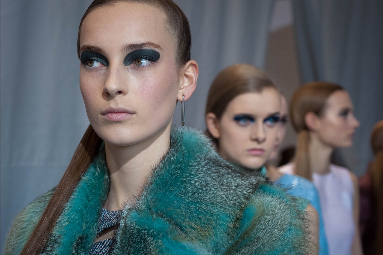 Dior Prêt-à-Porter A/I 2015-16: trucco occhi grafico