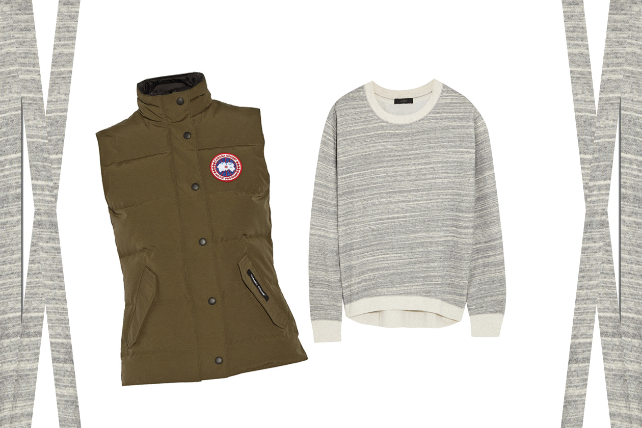 MIX&MATCH: GILET CANADA GOOSE + FELPA JCREW