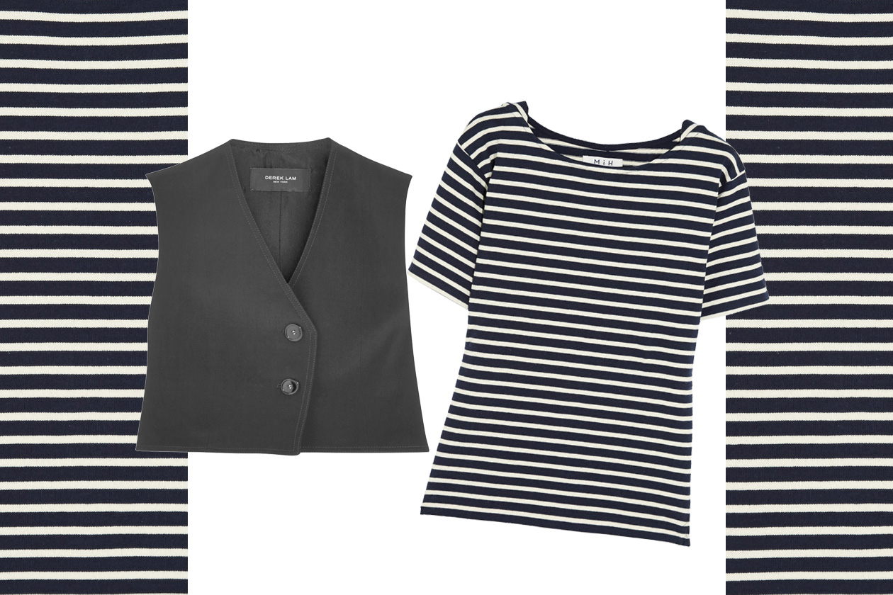 MIX&MATCH: GILET DEREK LAM + T-SHIRT MIH JEANS