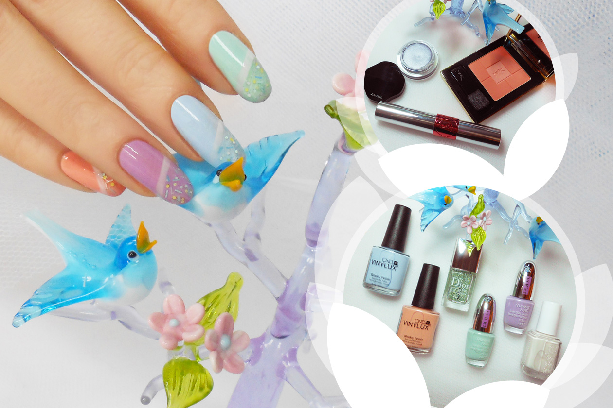 Nail Art Primavera 2015: 5. Pastel Sprinkles