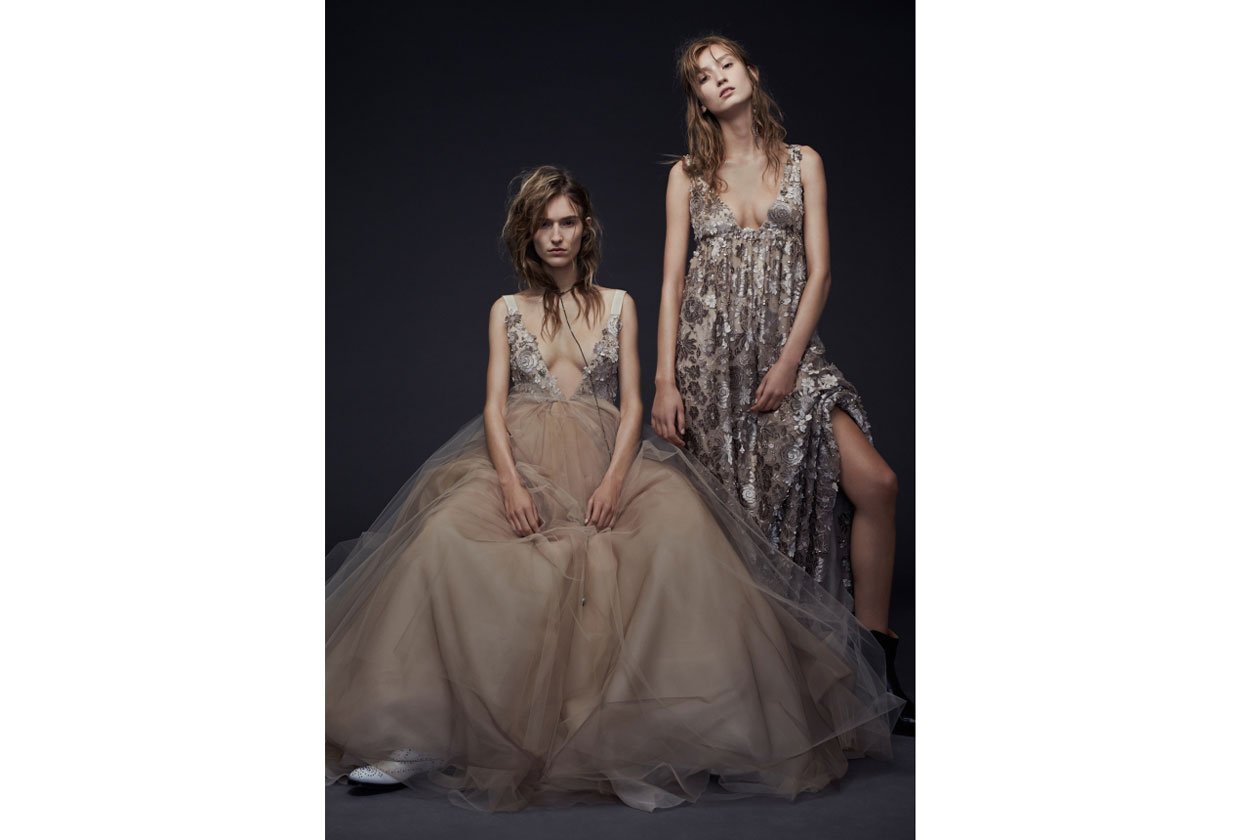 abiti da sposa colorati: vera wang ai 2015