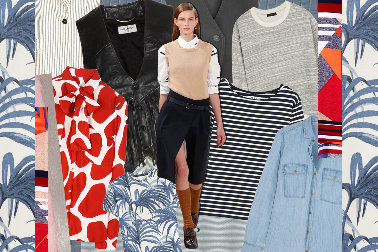 Come abbinare il gilet a dei top