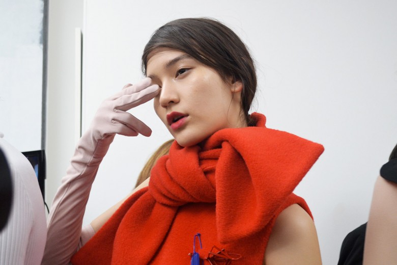 MSGM Autunno/Inverno 2015-16: il backstage make up & hair