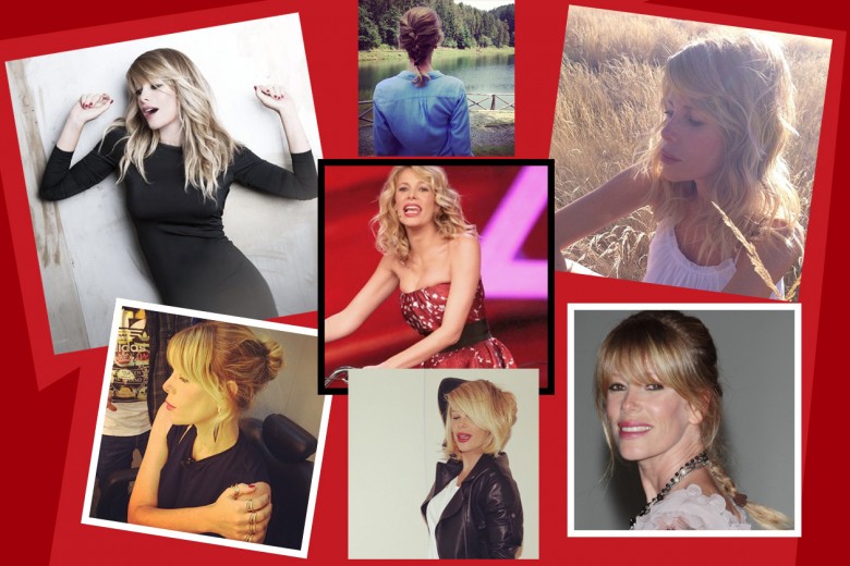Alessia Marcuzzi capelli: tutte le acconciature dal taglio mosso al colore biondo