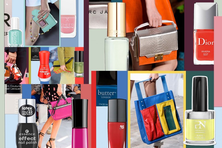 Gli smalti da abbinare alle borse color block