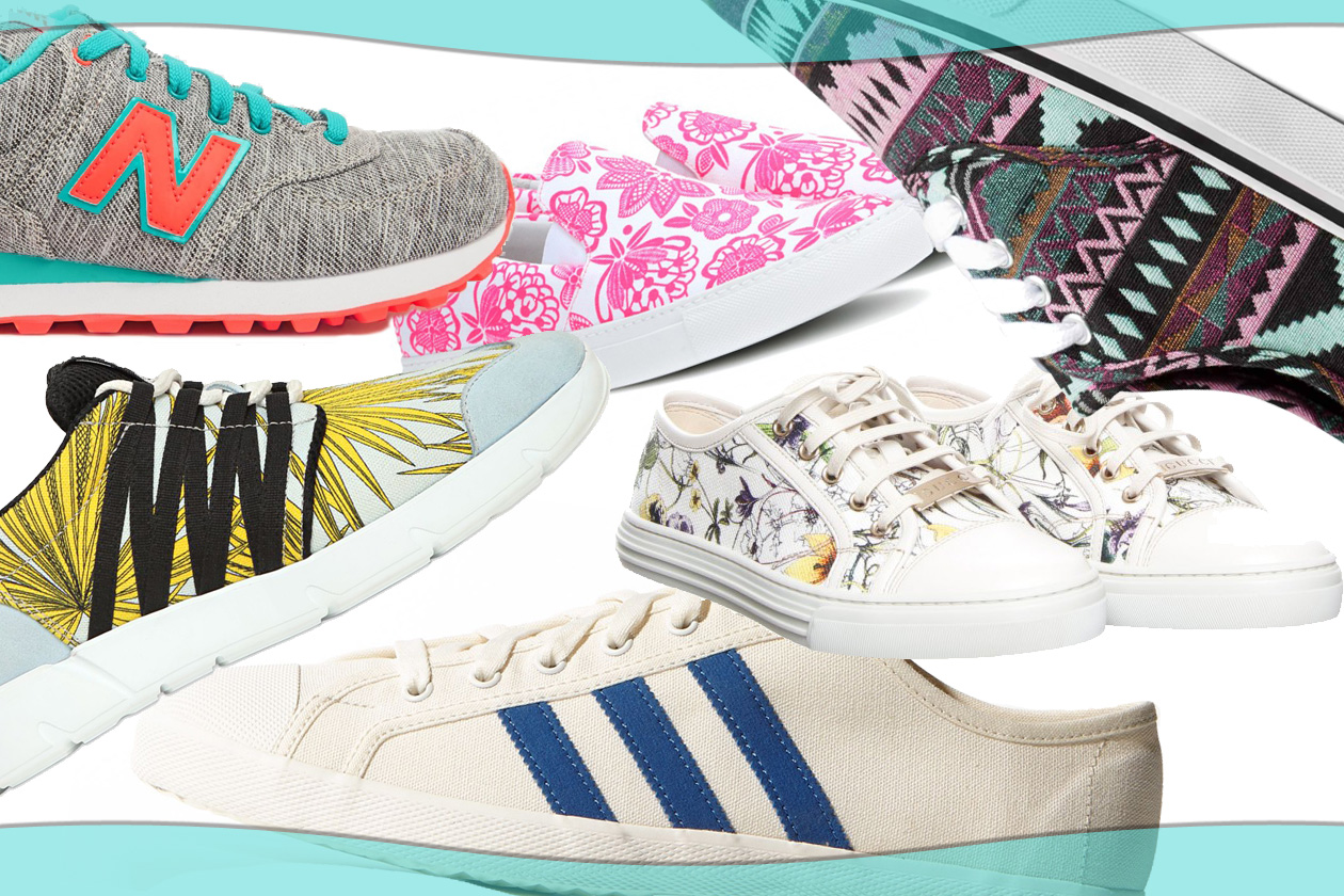 Canvas sneakers for spring!