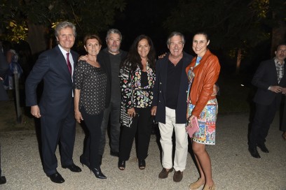 Claudio Luti, Maria Luti, Philippe Starck, Angela Missoni, Bruno Ragazzi and Jasmine Starck