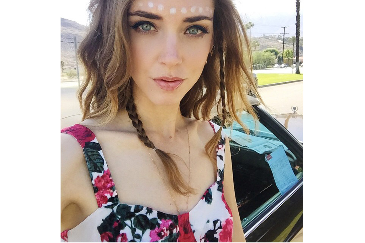 Look capelli Coachella 2015: Chiara Ferragni